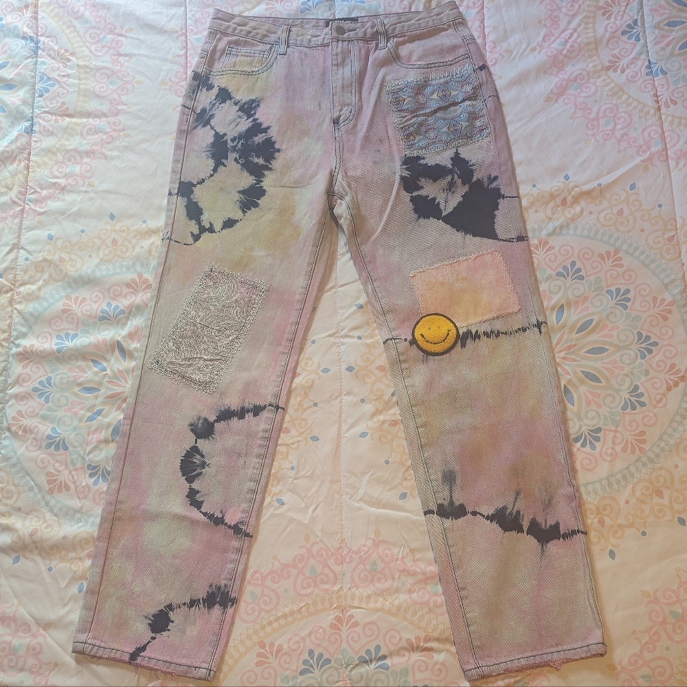 Poster Grl Twisted Rhythm Patched Tie-Dye Jeans